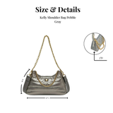 Puffer Shoulder or Crossbody Bag Gray
