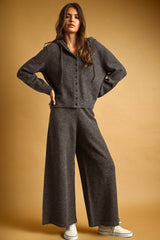 P7312ST RELAXED SWEATER KNIT TROUSER: CHARCOAL / L