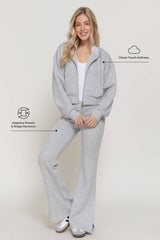 Long Sleeve Soft Modal Scuba Hoodie Jacket