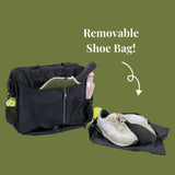 Pickleball Bag 3-in-1 Tote, Crossbody, Backpack : Black