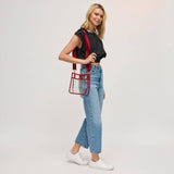 Beckham - Clear Crossbody: Black