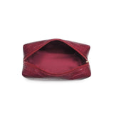 Croc Chic Cosmetic & Travel Organizer Pouch: Chocolate