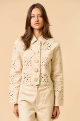 Motif Long Sleeve Jacket