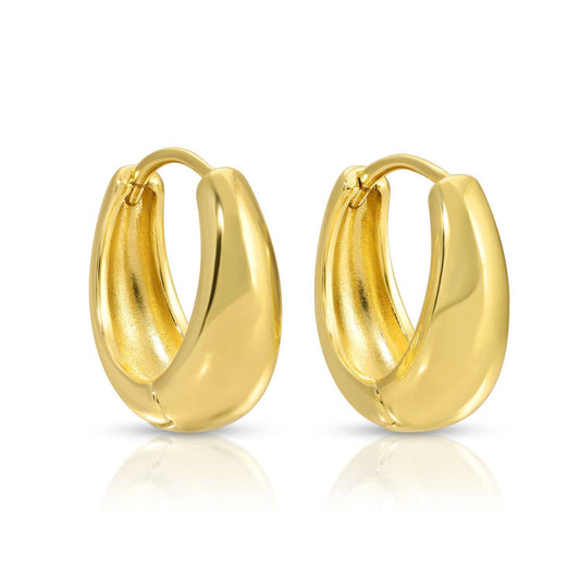 Simple Narrow To Wide Huggies: Gold