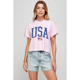 USA Vintage Tee White