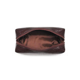 Croc Chic Cosmetic & Travel Organizer Pouch: Chocolate