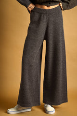 P7312ST RELAXED SWEATER KNIT TROUSER: CHARCOAL / L
