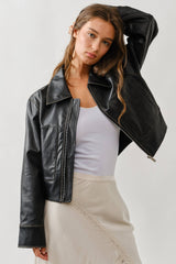 Washed Brown leather jacket