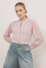 Lt Blue Cardigan Sweater