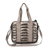 Pickleball Puffer Tote Bag Gunmetal Grind