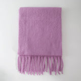 Soft Mohair Feel Scarf - Cozy Winter Wrap_CWASC0323: Yellow / (OS) 1