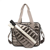 Pickleball Puffer Tote Bag Gunmetal Grind