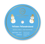 Snowman & Snowflake 12oz Icon Candle