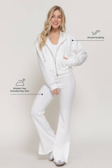 Long Sleeve Soft Modal Scuba Hoodie Jacket