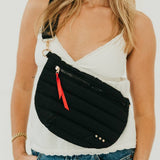 Jolie Puffer Bum Bag: Olive