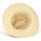 Boho Stone Band Straw Hat: BG