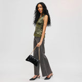 Erie Shoulder Bag: Burgundy