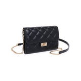 Winona Quilted Multi-Compartment Crossbody: Oatmilk