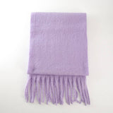 Soft Mohair Feel Scarf - Cozy Winter Wrap_CWASC0323: Yellow / (OS) 1