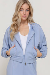 Long Sleeve Soft Modal Scuba Hoodie Jacket