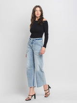 SUPER HIGH RISE LIGHT WASH BARREL JEANS V3575: HEROINE / 24
