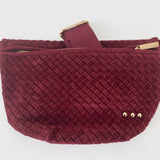 Suede Westlyn Woven Bum Bag: Suede Chocolate