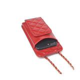 Brianna 2.0 Cell Phone Crossbody: Rose Gold