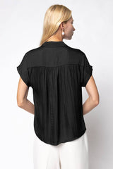 Short Sleeve Blouse chocolate