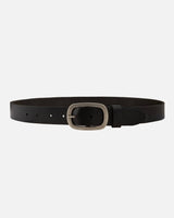 LT. BROWN Classic Leather Belt with Antique Buckle