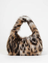 Winter Leopard Print Fluffy Handbag