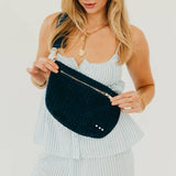 Suede Westlyn Woven Bum Bag: Suede Chocolate