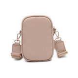 Celeste Woven Multi Compartment Crossbody: Oatmilk