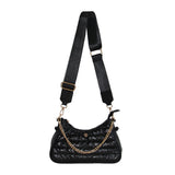 Puffer Shoulder or Crossbody Bag Black