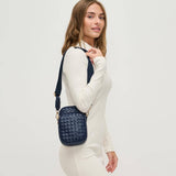 Celeste Woven Multi Compartment Crossbody: Oatmilk