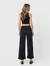High Rise Elastic Waistband cuffed baggy