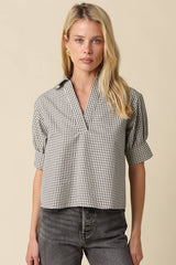 Plaid Blouse
