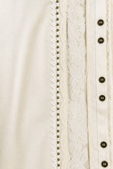 Lace Crepe Shirt