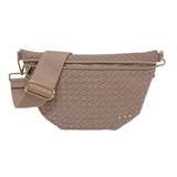 Suede Westlyn Woven Bum Bag: Suede Chocolate