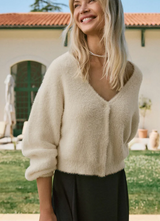 Fluffy Cardigan Sweater