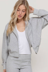 Long Sleeve Soft Modal Scuba Hoodie Jacket
