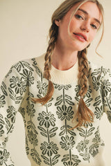 Floral Sweater