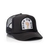 Ride or Die Patch Trucker Hat: Khaki