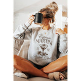 ESPRESSO MARTINI SOCIAL CLUB VINTAGE GRAPHIC SWEATSHIRTS: ASH / L