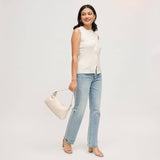 Audrey Shoulder Bag: Oatmilk