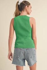 Soft Pink Tank Sweater