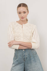 Lt Blue Cardigan Sweater
