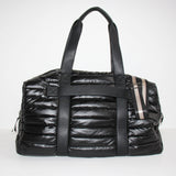 The Cassie Weekender Puffer Duffle Bag Black in 9/15