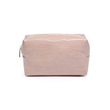Croc Chic Cosmetic & Travel Organizer Pouch: Chocolate