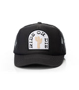 Ride or Die Patch Trucker Hat: Khaki
