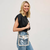 Beckham - Clear Crossbody: Black